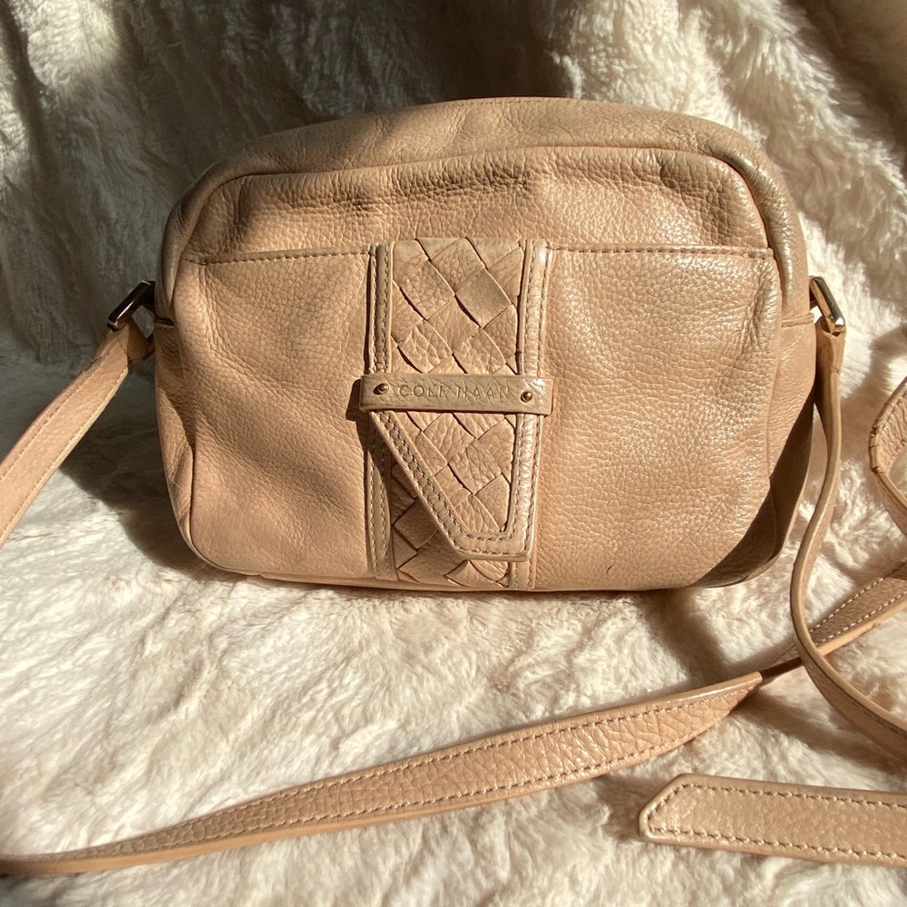 Cole Hann blush pink leather Samantha crossbody